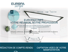 Tablet Screenshot of europascript.com